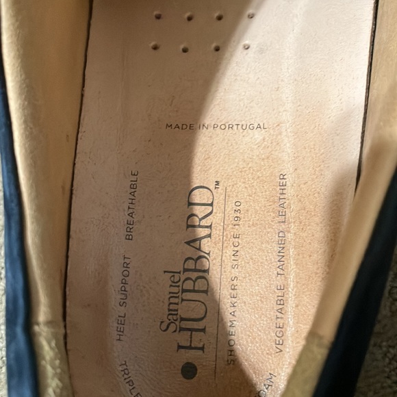 Samuel Hubbard Blue Suede Dress Shoes - Picture 3 of 3